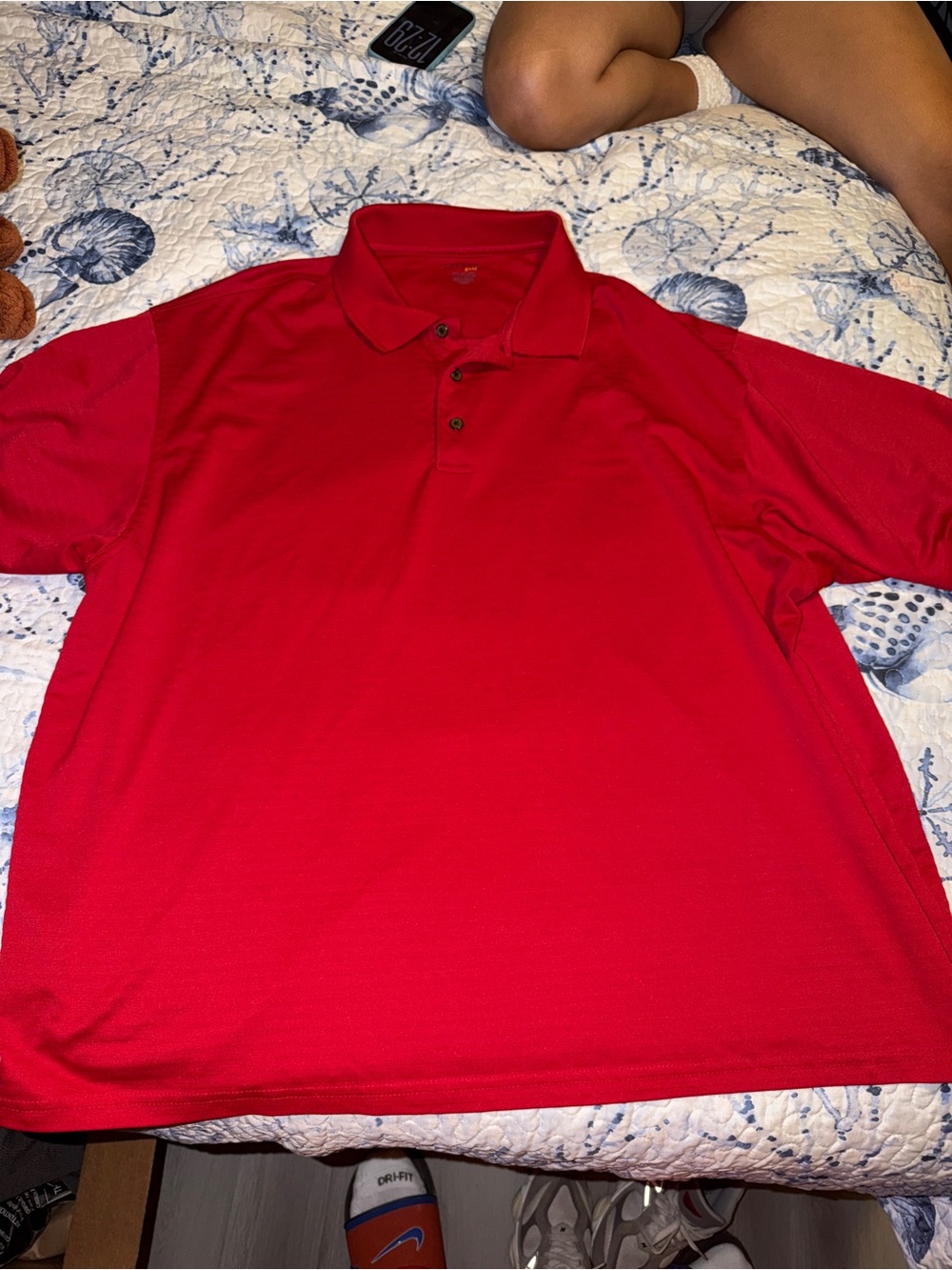 Men's Red Polo Shirt - Classic Short Sleeve